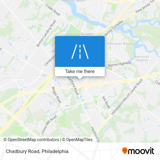 Mapa de Chadbury Road