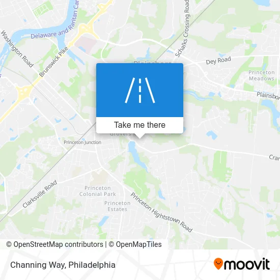 Channing Way map
