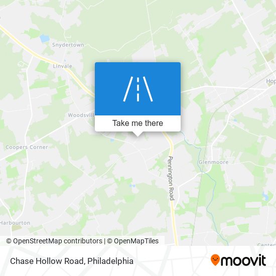 Chase Hollow Road map