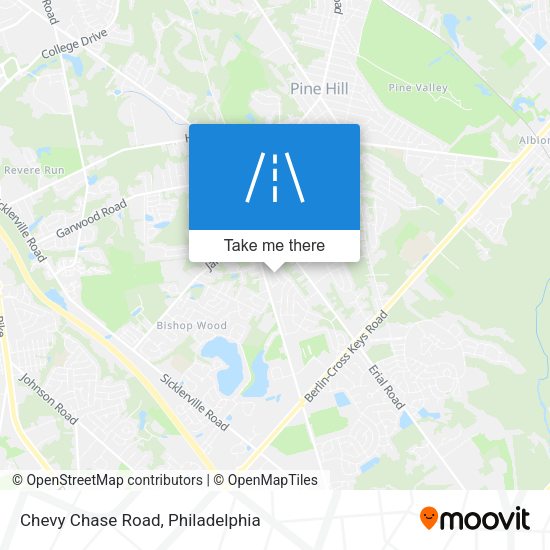 Chevy Chase Road map