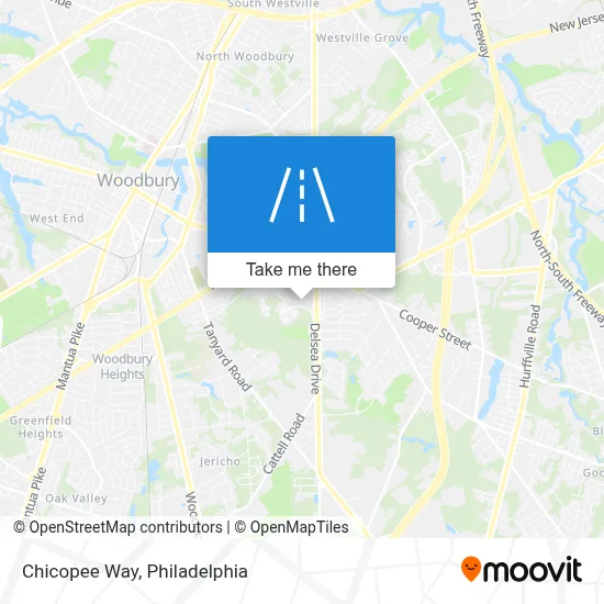 Chicopee Way map