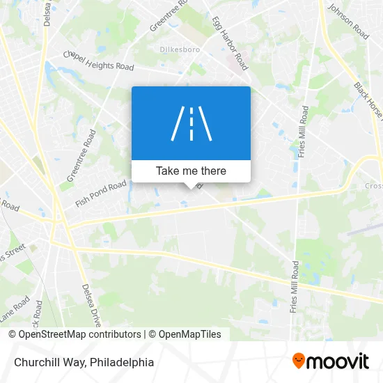 Churchill Way map