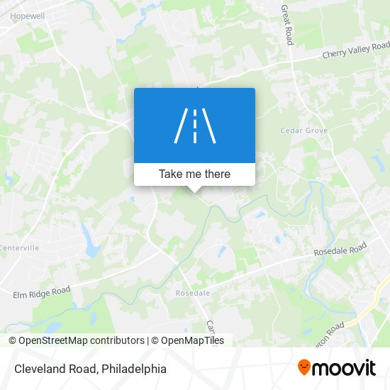 Cleveland Road map