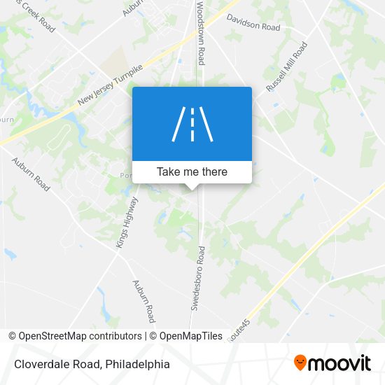 Cloverdale Road map