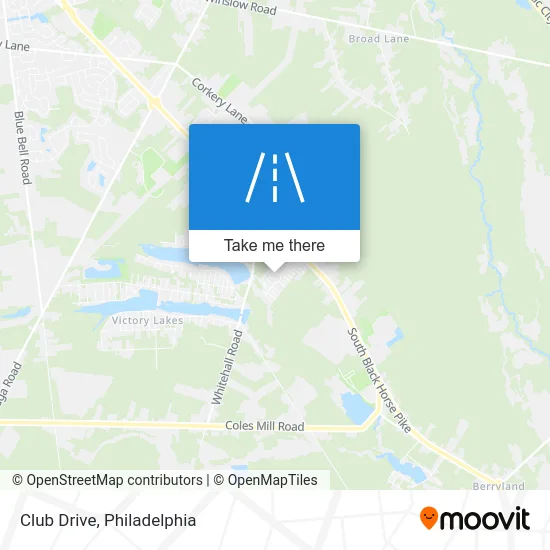 Club Drive map