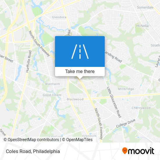 Mapa de Coles Road