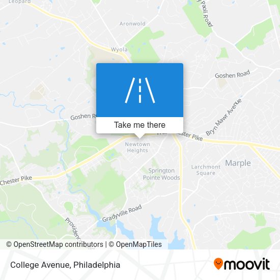 Mapa de College Avenue