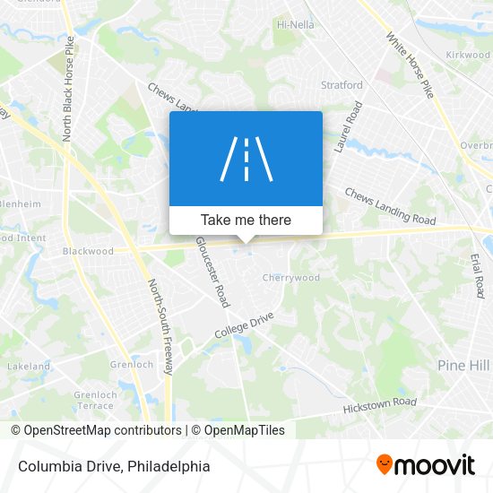 Mapa de Columbia Drive