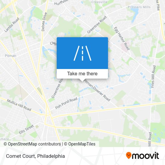 Mapa de Comet Court