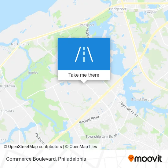 Commerce Boulevard map