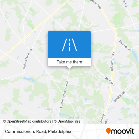 Mapa de Commissioners Road