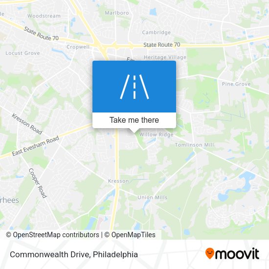 Mapa de Commonwealth Drive
