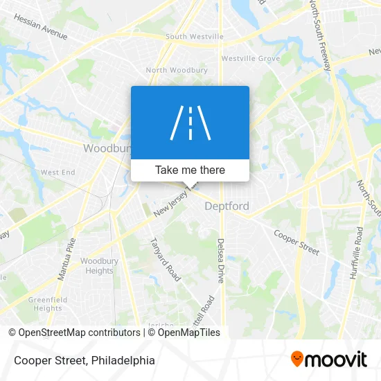 Cooper Street map