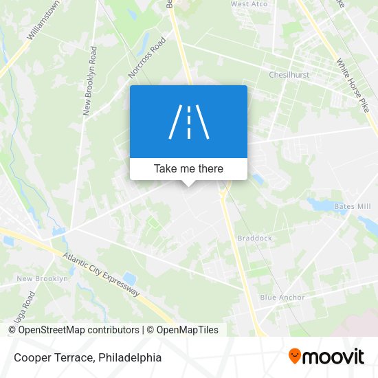 Mapa de Cooper Terrace