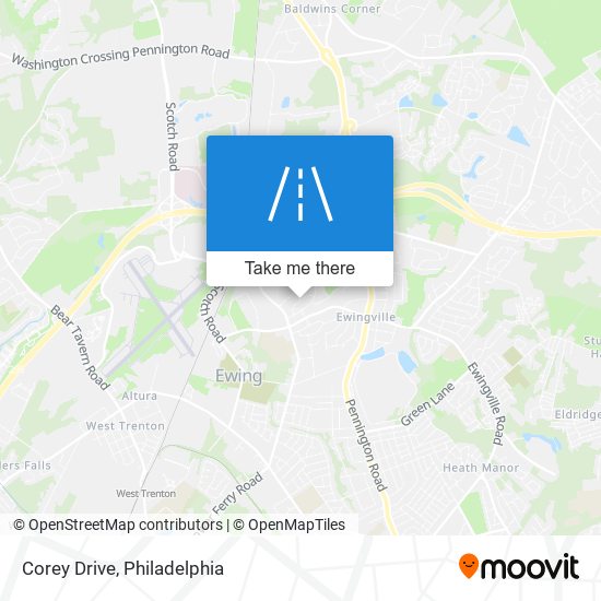 Corey Drive map