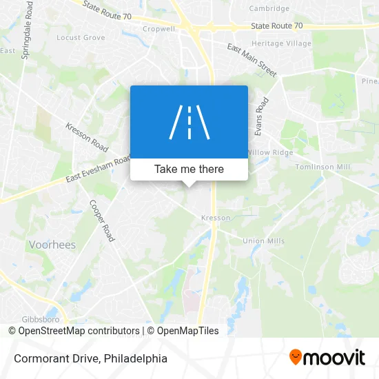 Cormorant Drive map