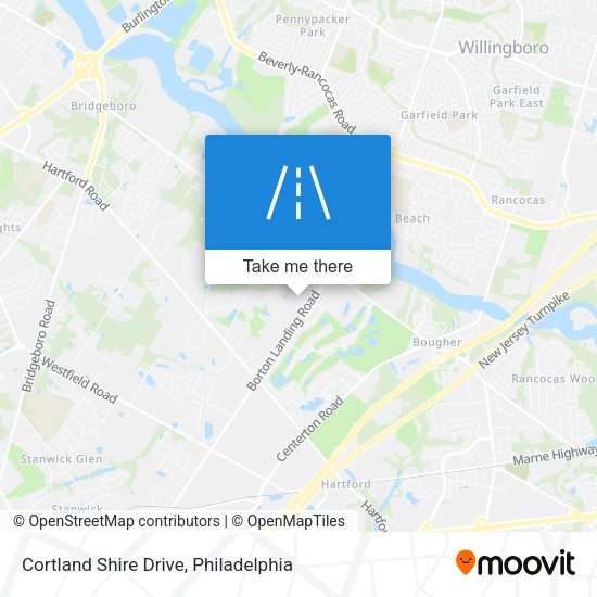 Cortland Shire Drive map