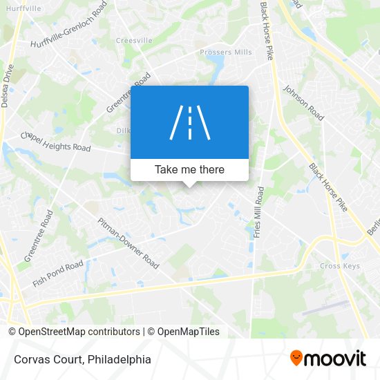 Mapa de Corvas Court