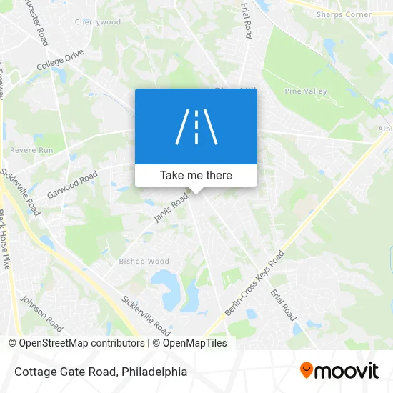 Cottage Gate Road map