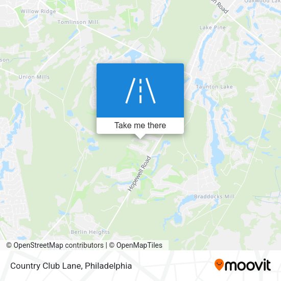 Mapa de Country Club Lane