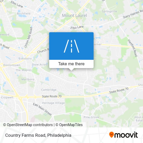 Mapa de Country Farms Road