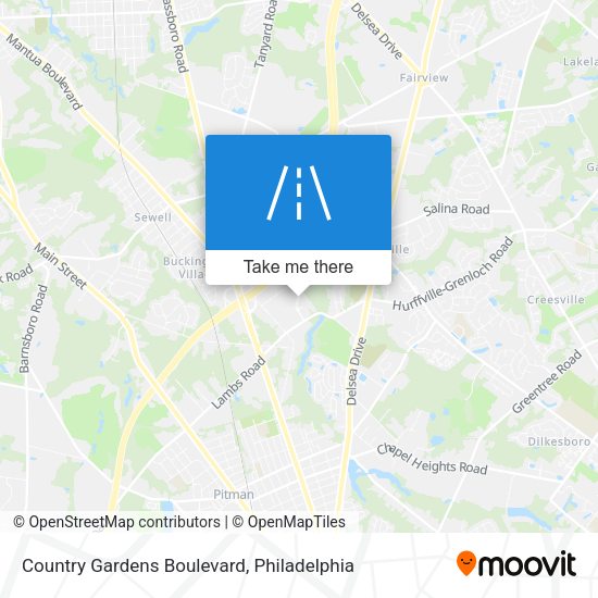 Country Gardens Boulevard map