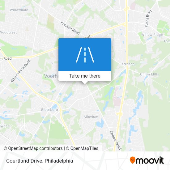 Courtland Drive map