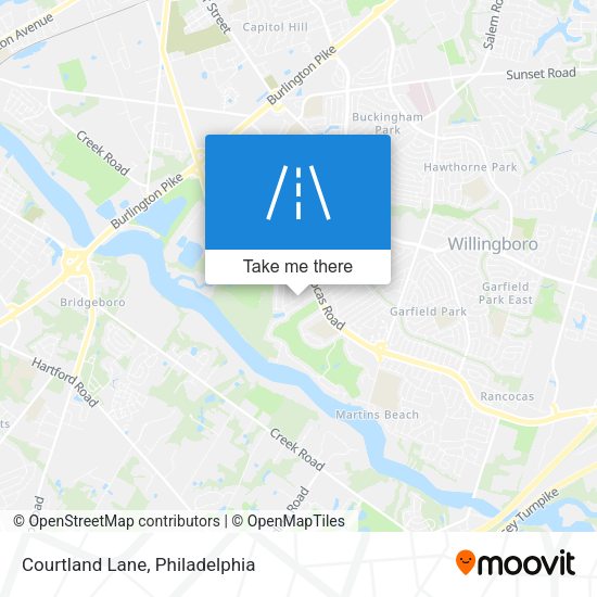Mapa de Courtland Lane