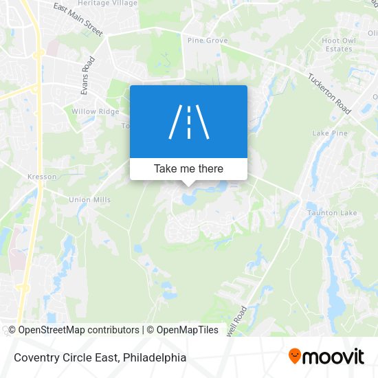 Coventry Circle East map