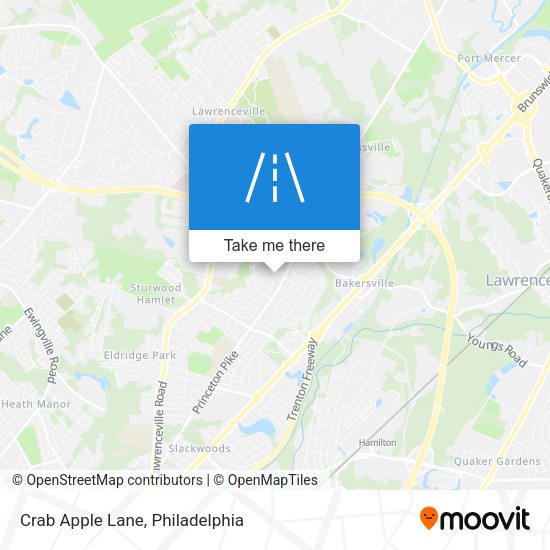 Mapa de Crab Apple Lane