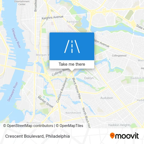 Crescent Boulevard map