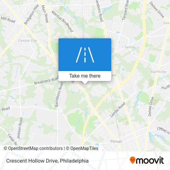 Mapa de Crescent Hollow Drive