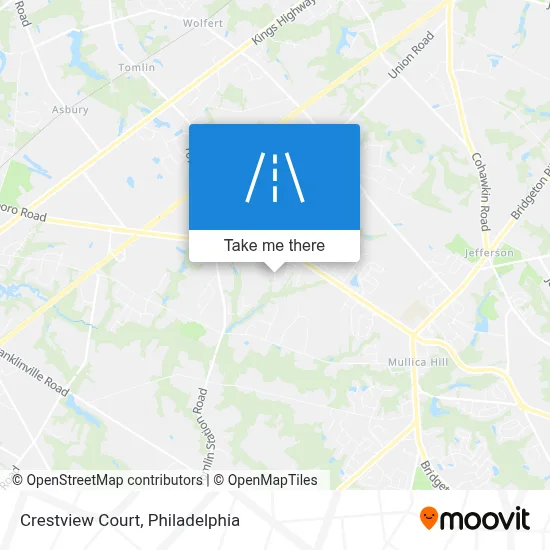 Crestview Court map