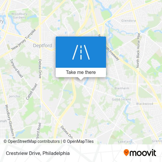 Crestview Drive map