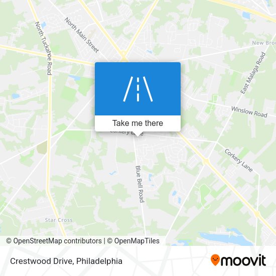 Mapa de Crestwood Drive