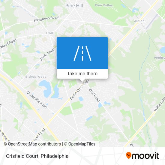Mapa de Crisfield Court