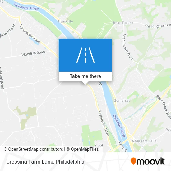 Crossing Farm Lane map