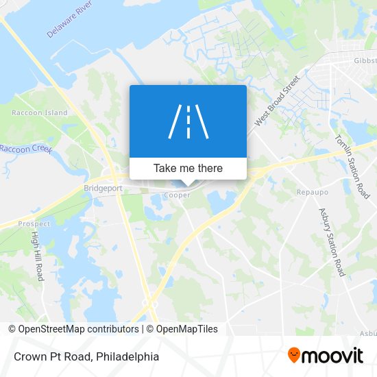 Mapa de Crown Pt Road
