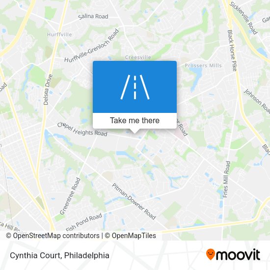 Mapa de Cynthia Court