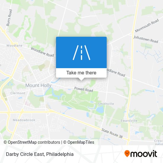 Darby Circle East map
