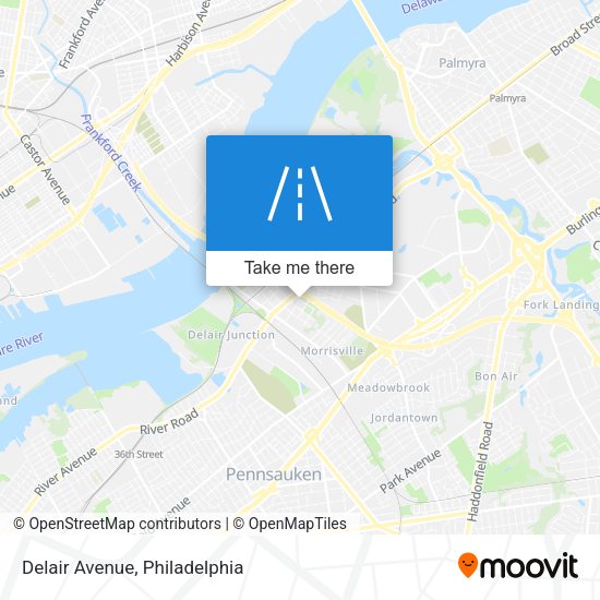 Mapa de Delair Avenue