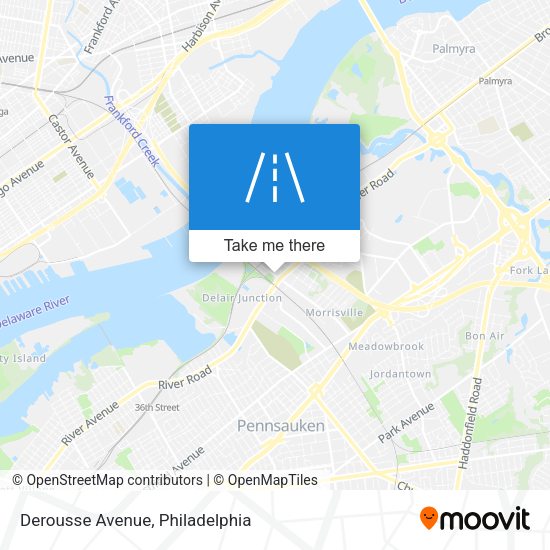 Derousse Avenue map