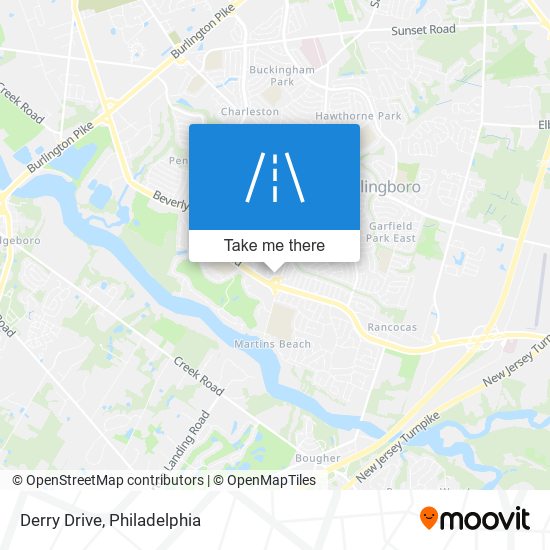 Derry Drive map