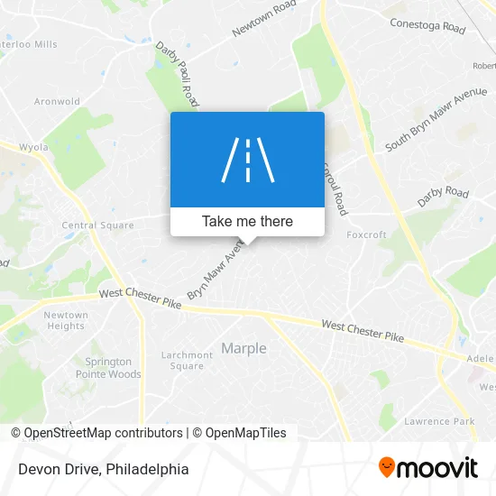 Devon Drive map