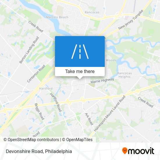 Devonshire Road map