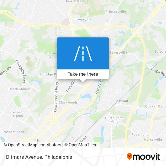 Ditmars Avenue map