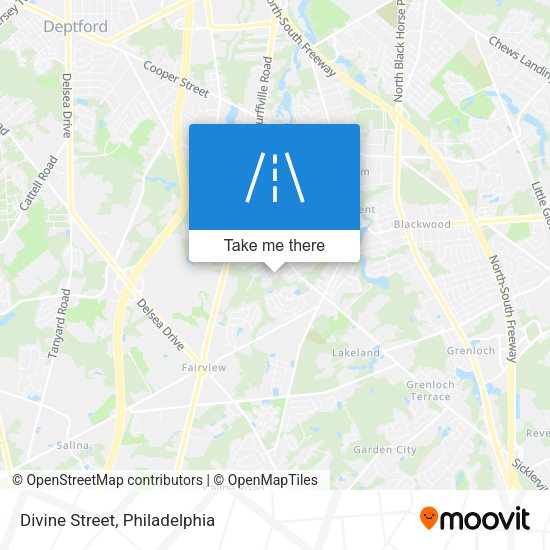 Mapa de Divine Street