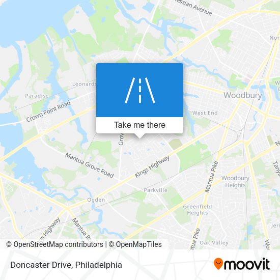 Doncaster Drive map