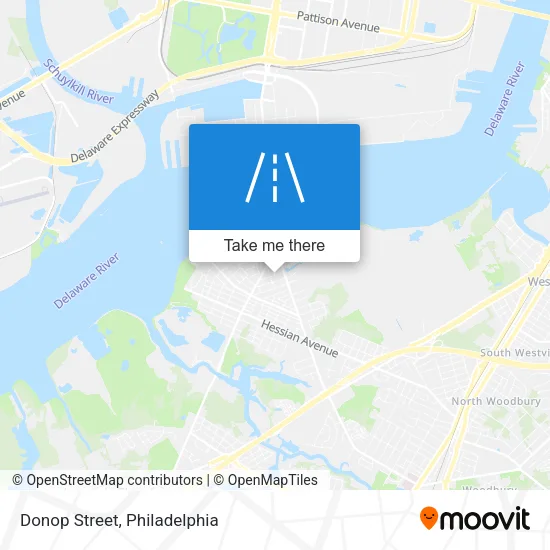 Donop Street map