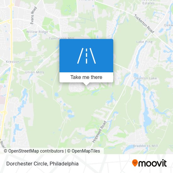 Mapa de Dorchester Circle